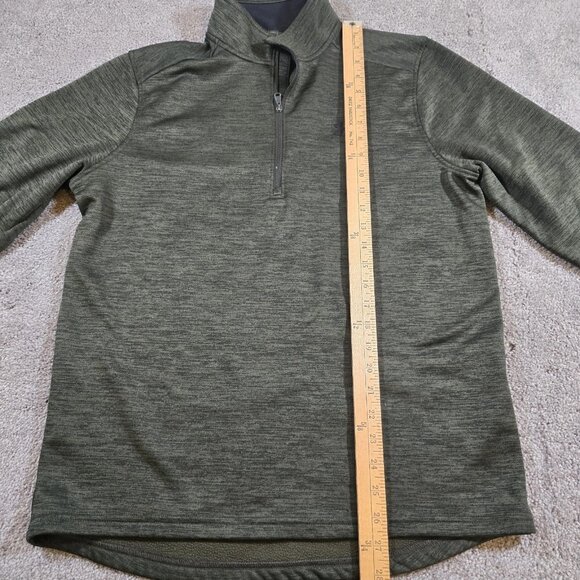 Under Armour‎ Coldgear 1/4 Zip Pullover Sweater Men's Medium Green Athletic - Picture 7 of 11